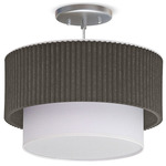 Stax Pendant - Nickel / Dark Grey