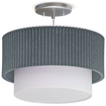 Stax Pendant - Nickel / Light Grey