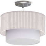 Stax Pendant - Nickel / White