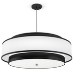 Gabby Tiered Drum Pendant - Black