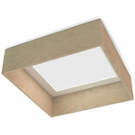 Quad Flush Ceiling Light - Natural / White