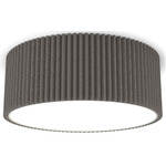 Andrea Flush Ceiling Light - Dark Grey