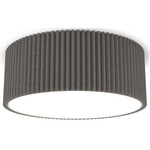 Andrea Flush Ceiling Light - Dark Grey