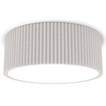 Andrea Flush Ceiling Light - White