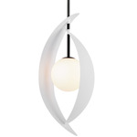 Chips 1-Light Pendant - Matte White / Satin White