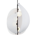 Chips 5-Light Vertical Pendant - Matte White / Satin White