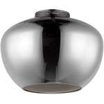 Incognito Wall / Ceiling Light - Gunmetal / Mirror Smoke / Opal White