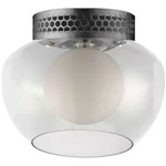 Incognito Wall / Ceiling Light - Polished Chrome / Clear / Opal White