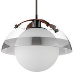 Domain Pendant - Gunmetal / Mirror Smoke / Clear / Opal White