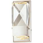 Empire Wall Sconce - Polished Nickel / Crystal