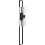 Duelle Tall Wall Sconce - Nightshade Black / Clear