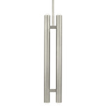 Ebell Double Pendant - Antique Nickel / Crystal