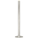 Ebell Floor Lamp - Antique Nickel / Clear