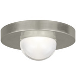 Ebell Mini Ceiling Light - Antique Nickel / Clear