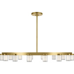 Esfera Chandelier - Natural Brass / Crystal