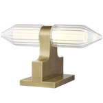 Langston Table Lamp - Plated Brass / Clear
