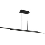 Stagger 2 Linear Pendant - Nightshade Black