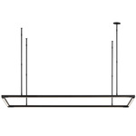 Stagger Halo Linear Pendant - Nightshade Black