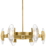 Wythe Chandelier - Plated Brass / Clear