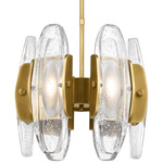 Wythe Chandelier - Plated Brass / Clear