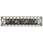 Windsor Bathroom Vanity Light - Carbon / Havana Gold / Crystal