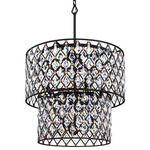 Windsor Chandelier - Carbon / Havana Gold / Crystal