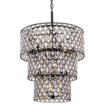 Windsor Chandelier - Carbon / Havana Gold / Crystal