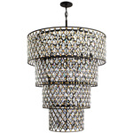 Windsor Chandelier - Carbon / Havana Gold / Crystal