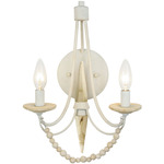 Brentwood Wall Sconce - Country White / Natural