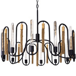 Darden Pendant - Matte Black / Antique Gold