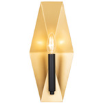 Malone Wall Sconce - Matte Black / French Gold
