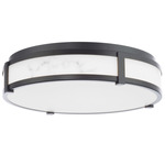Constantine Wall / Ceiling Light - Black / Faux Alabaster