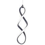 Interlace Pendant - Black / Frosted