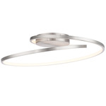 Marques Wall / Ceiling Light - Brushed Nickel / White