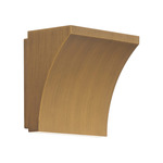 Cornice Color Select Wall Sconce - Aged Brass / Frosted