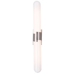 Fallon Color Select Bathroom Vanity Light - Brushed Nickel / White