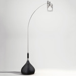Bul-Bo Floor Lamp - Black / Chrome