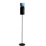 Aspen F17 Floor Lamp - Black / Aqua Top Shade