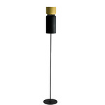 Aspen F17 Floor Lamp - Black / Lemon Top Shade