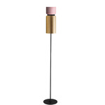 Aspen F17 Floor Lamp - Black / Rose Top Shade