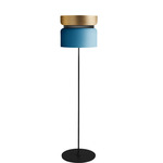 Aspen F40 Floor Lamp - Black / Brass Top Shade