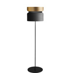 Aspen F40 Floor Lamp - Black / Brass Top Shade