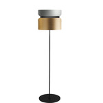 Aspen F40 Floor Lamp - Black / Limestone Top Shade