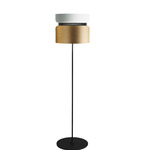 Aspen F40 Floor Lamp - Black / Snow Top Shade