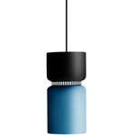 Aspen S17A Pendant - Black / Black Top Shade