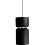 Aspen S17A Pendant - Black / Black Top Shade