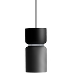 Aspen S17A Pendant - Black / Black Top Shade