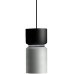 Aspen S17A Pendant - Black / Black Top Shade