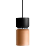 Aspen S17A Pendant - Black / Black Top Shade