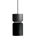 Aspen S17A Pendant - Black / Grey Top Shade